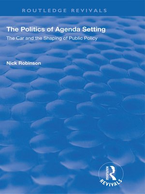 cover image of The Politics of Agenda Setting